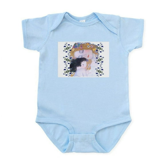 CafePress - Klimt Art Deco Mother Child Body Suit - Baby Light Bodysuit, Size Newborn - 24 Months