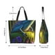 thumbnail image 5 of Disketp Cute Blue Frog Bolsa Tote Estampada para Mujer, Bolso de Hombro y de Mano para Compras y Viajes, 5 of 8
