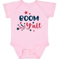 thumbnail image 3 of Inktastic 4th of July Boom Y'all with Red White and Blue Stars Boys or Girls Baby Bodysuit, 3 of 5
