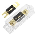 thumbnail image 1 of Unique Bargains 1 Set Car Audio 0 4 8 Gauge Inline ANL Fuse Holder Transparent Fuse Block with 2pcs 400A Fuse, 1 of 7