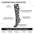 thumbnail image 3 of Lsque Bowling Pins Pattern Sport Compression Socks for Men & Women 15-20 mmHg Knee High Nurse Pregnant Running Medical and Travel Athletic, 3 of 6