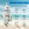 thumbnail image 4 of GZHJMY Beach Towel for Women Girls, French Style Flower Bath Towel, Oversized Lightweight Sport Towel, 31x51 Inch, 4 of 7