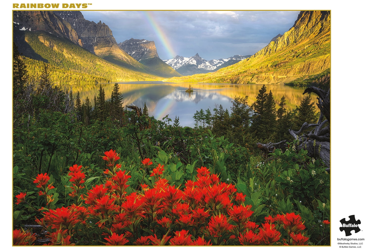 Buffalo Games 1000-Piece Gold Rainbow Days Jigsaw Puzzle