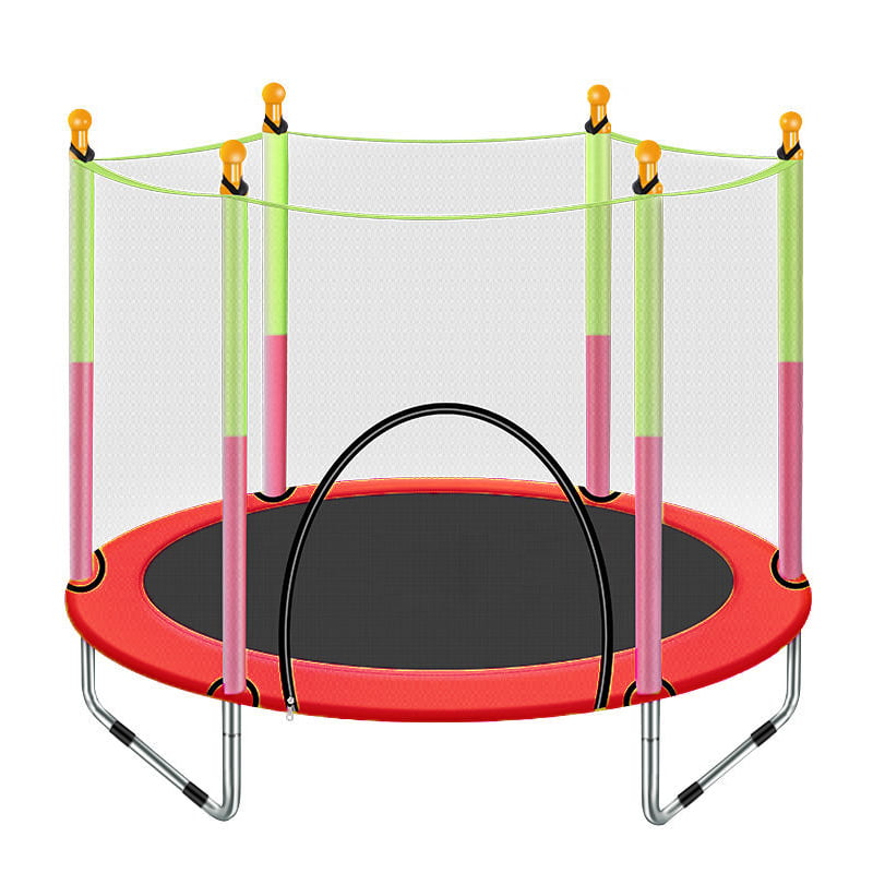Kids Trampoline with Safe Enclosure Net, Trampoline Round Jumping Table, 441 LB Capacity for Kids, Sping Pad Combo Bounding Bed Trampoline Fitness Equipment, Christmas Gifts