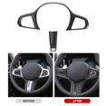 thumbnail image 4 of Steering Wheel Panel Trim Steering Wheel Panel Cover Steering Wheel Decor Steering Wheel Sticker Carbon Fiber Interior Trim 2Pcs Steering Wheel Panel Trim Cover Carbon Fiber Decor ANGGREK sin ACC, 4 of 8