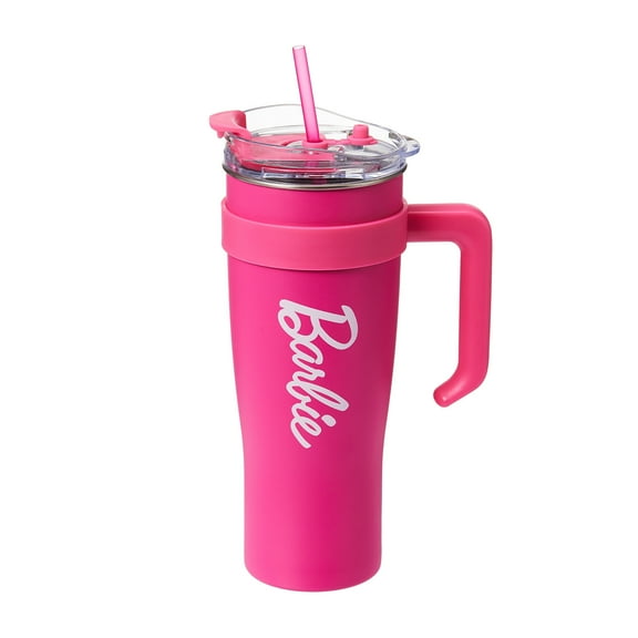 MINISO Barbie Collection 1600mL Steel Tumbler with Straw - Barbie - Themed Large - Capacity Drink Cup
