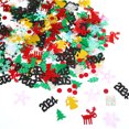 thumbnail image 1 of Paquete de 6 confeti navideños, copos de nieve, pino, alfabeto de Feliz Navidad, confeti de mesa de alce, juego de decoración navideña brillante para decoraciones de fiestas navideñas, 1 of 6