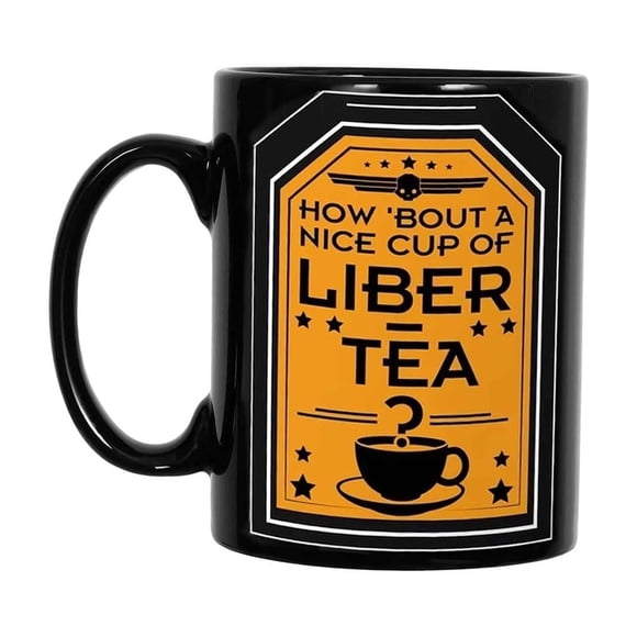 GGdda Coffee Cups Helldivers Coffee Mug Helldivers 2 Coffee Mug Cup Of Liber Tea 11 Oz Ceramic Mug Novelty Liber Tea Cup Gift 1 Novelty Coffee Mugs Funny Coffee Mugs Gift for Women Men Black glass
