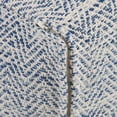 thumbnail image 2 of Simpli Home Simpli Home Nate 20 inch Wide Boho Square Pouf in Patterned Denim Mélange Cotton, 2 of 5