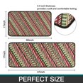 thumbnail image 7 of Red and Green Christmas Striped Pattern Kitchen Rugs Sets Of 2,Anti Fatigue Kitchen Mat Rugs Non Slip Washable,Decorative Kitchen Floor Mats for Kitchen,Sink,Laundry,17"X30"+17"X47", 7 of 7