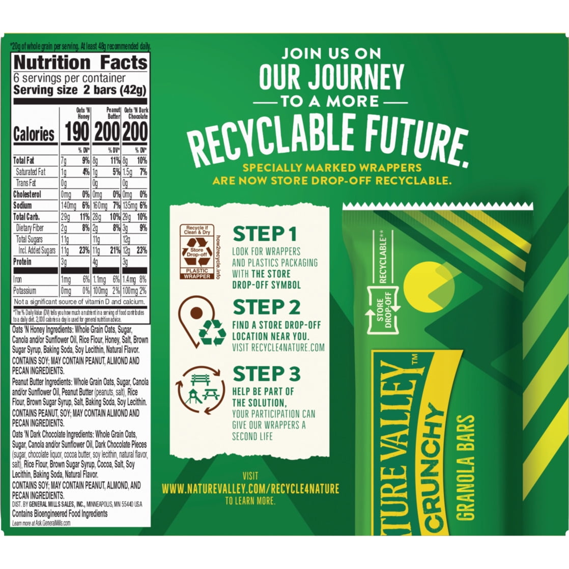 (12 pack) Nature Valley Crunchy Granola Bars, Variety Pack, 12 Count, 8.94 oz (6 Pouches)