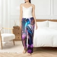 thumbnail image 4 of Balery Beautiful Flower Blue Bird Pantalones de pijama para mujer, pijamas ultraligeros, pantalones de estar por casa-X-Large, 4 of 6