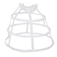 thumbnail image 2 of Retro 3/5 Vestido Hoop Ball Gown Bone Crinoline Petticoat para Disfraces de Niñas - Blanco, S Blanco Pequeño Soledad Traje de boda aro, 2 of 8