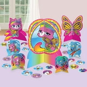 Rainbow Butterfly Unicorn Kitty Table Decoration Set