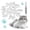 Clear, variant on BKER 20 Pcs Soft Nail Caps For Cat Pet Control Off   1.8ml Glue Transparent