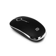 FD i331D 3 Mode 2000DPI Rechargeable Adjustable Mouse Wireless Mice with 2.4G USB Type C 4.0 Black