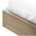 thumbnail image 4 of Aziel Queen Size Bed, Live Edge Headboard, Floating Side Shelves, Brown, 4 of 5