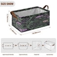 thumbnail image 3 of Ornate Floral Motifs Open Home Storage Bins Foldable Metal Frame Shelf Baskets 16.9x11.4x7.7in Water-Resistant, 3 of 7