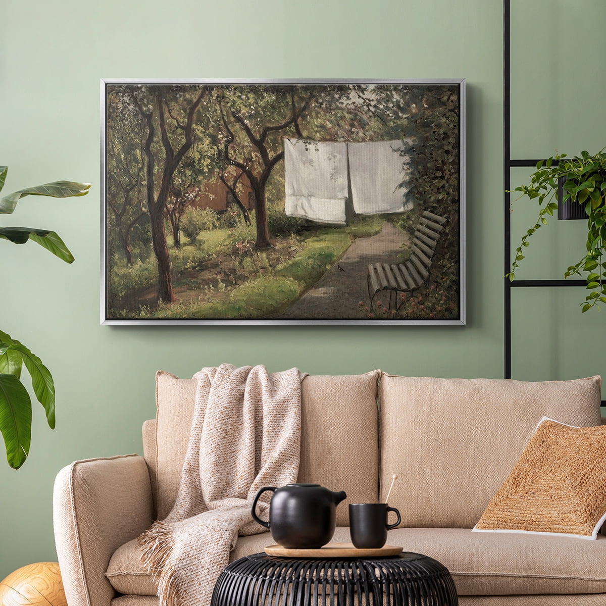 Vintage Landscape-CCCLXI By Wexford Home Framed in Silver Wood Gallery Wrapped Canvas 17 in. x 25 in.