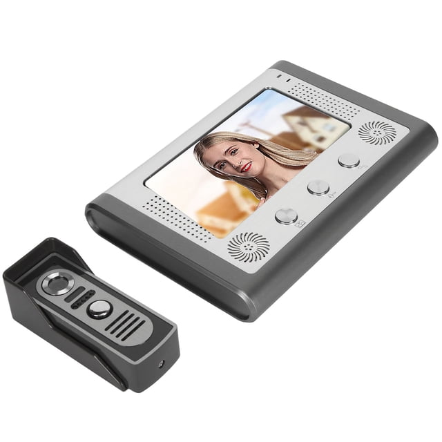 Wired Video Intercom System, 7 Inch Video Door Phone System Kits Support Monitoring, Unlock, IR Night Vision, Waterproof, Speakerphone