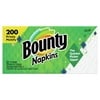 Stylish and Convenient Bounty Assorted Print/White Quilted Napkins - 200-Count Packages: Elevate Your Dining Experience!