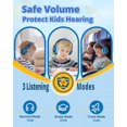 thumbnail image 3 of Tronsmart KH03 Auriculares Bluetooth con cancelación de ruido para niños, control de volumen seguro, auriculares inalámbricos con luz y micrófono, tiempo de reproducción de 70 horas, cable de audio in, 3 of 5