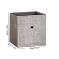thumbnail image 3 of JHyouerji Foldable Open Lid Fabric Storage Box 11x11x11 Inch,Gray Large Drawer Style Breathable Clothes Organizer,Washable Space Saving Container for Bedroom Storage, 3 of 8
