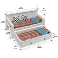 thumbnail image 6 of Badger Basket Doll Sofa and Daybed Combo with Trundle Bed for 18 inch dolls - White/Multi, 6 of 10