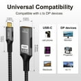 thumbnail image 2 of 16K DP 2.1 Converter Type C to DP Extension Cable USB C to DisplayPort  Adapter, 2 of 9