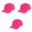 Hot Pink, variant on 3 Pack Cotton Dad Hats Classic Low Profile Adjustable Caps (Black)