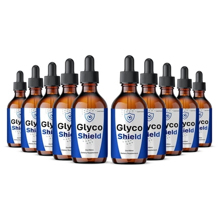 Glyco Shield Drops, GlycoShield All Natural Supplement, Maximum Strength Formula, Liquid Extract 10 Month Supply (10 Pack)