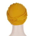 thumbnail image 4 of Herrnalise Women Pearl Beading India Hat Muslim Ruffle Chemo Beanie Turban Wrap Cap, 4 of 5