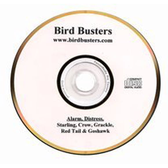 BirdsGottaGo Appels de Détresse et de Prédateur CD - Starling Crows Grackle Red Tail Goshawk?- Scar Away starlings Crows and grackles