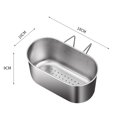 thumbnail image 2 of La cesta del filtro del triángulo del acero inoxidable se hunde el colador del almacenamiento de la fruta vegetal Ehuebsd Libre de BPA, 2 of 9