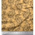 thumbnail image 1 of Soimoi Polyester Crepe Fabric Artistic Paisley Print Fabric by The Yard 52 Inch Wide, 1 of 1