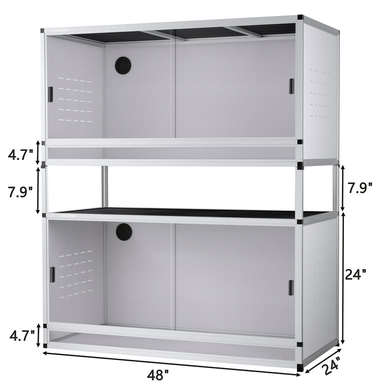 Toxirium 4-Pack Stackable Spacer Set for Reptile Enclosure Stand