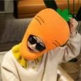thumbnail image 4 of Cute Radish Hat Photo Props Head Warmer Accesorios para el cabello Traje de dibujos animados Headwear para mujeres Niñas Adultos Disfraces jinwen Sombrero de rábano, 4 of 8