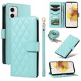 thumbnail image 1 of Motorola MOTO G73 Phone Case , Wallet Flip Cover Adjustable Crossbody Lanyard Magnetic Card Slots, 1 of 5
