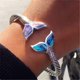 thumbnail image 3 of BEMS-1 pieza de plata con cola de sirena, brazalete SS, cola de sirena, 3 of 5