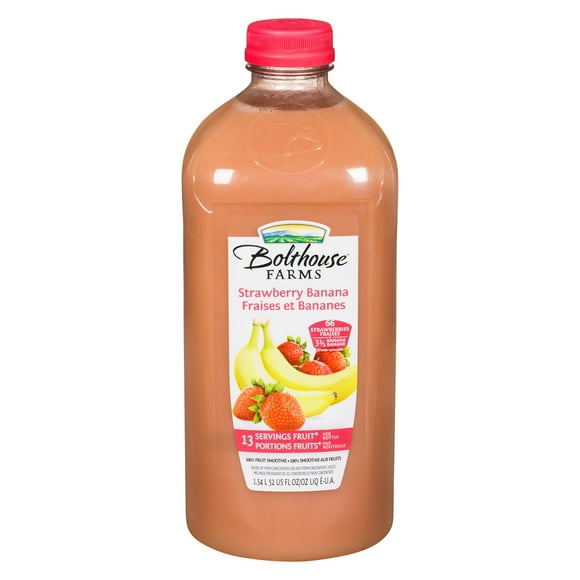 Frappé aux jus de fruits des fraises et bananes de Bolthouse Farms 13 portions, 1,54 l