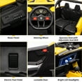 thumbnail image 4 of EastVita Ride on UTV Car, 24V Ride on Car Battery Powerd Electric Off-Road UTV Car w/Remote Control, 200W Motor, Spring Suspension, Music, LED Lights Yellow, 4 of 7