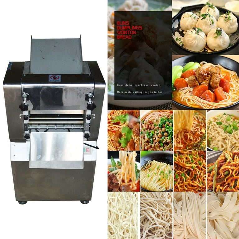 TECHTONGDA Open Box Electric Dough Roller Sheet Maker Noodle Press for  Dumpling Noodle W/Extra Cutter 2.2Kw 