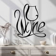 thumbnail image 4 of Home Decoration Wine Metal Wall Art Cup Wall Decor Wall Art Wall Decor Metal Wall Art Word Art Wall Decor Wire Script Wall Decor Metal Wall Art Dining Room Wall Decor, 4 of 9