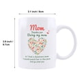 thumbnail image 6 of Qiushi Thanks for Being My Mom Funny Ceramic Coffee Mug -Unique Present Idea for Mother, Her,White, 6 of 7