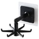 thumbnail image 4 of 2 soportes para utensilios de cocina, gancho plegable giratorio de 360 ​​grados, autoadhesivos (negro), 4 of 4