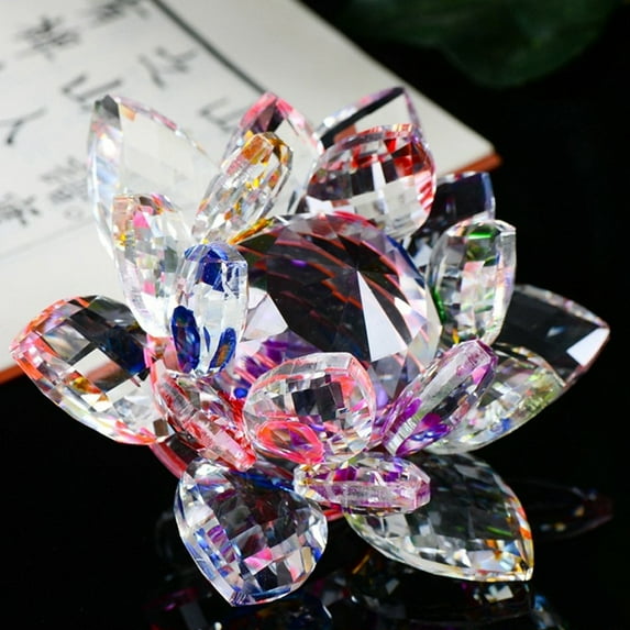Moocorvic Crystal Glass Figure Paperweight Ornament Feng Shui Decor Collection