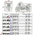 thumbnail image 3 of Motorcycle Cover compatible Honda Gl1800 Goldwing Versys 1000 Vn800-black, 3 of 4