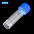 thumbnail image 3 of 5mL Plastic Test Tubes, 150 Pack Frozen Container Storage Blue Screw Cap, Clear, 3 of 6