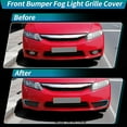 thumbnail image 4 of Parrilla de Luz Antiniebla Unique Bargains para Honda Civic 2009 2010 2011 Cubierta de Parrilla de Luz Antiniebla del Parachoques Frontal 1 Par de Carcasa de Luz Antiniebla 71108SNAA50/71106SNAA50, 4 of 7