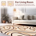 thumbnail image 2 of ODIKA 6' x 9' Machine Washable Non-Slip Area Rug, Abstract Curves High Traffic Rug, Beige, 499959, 2 of 7